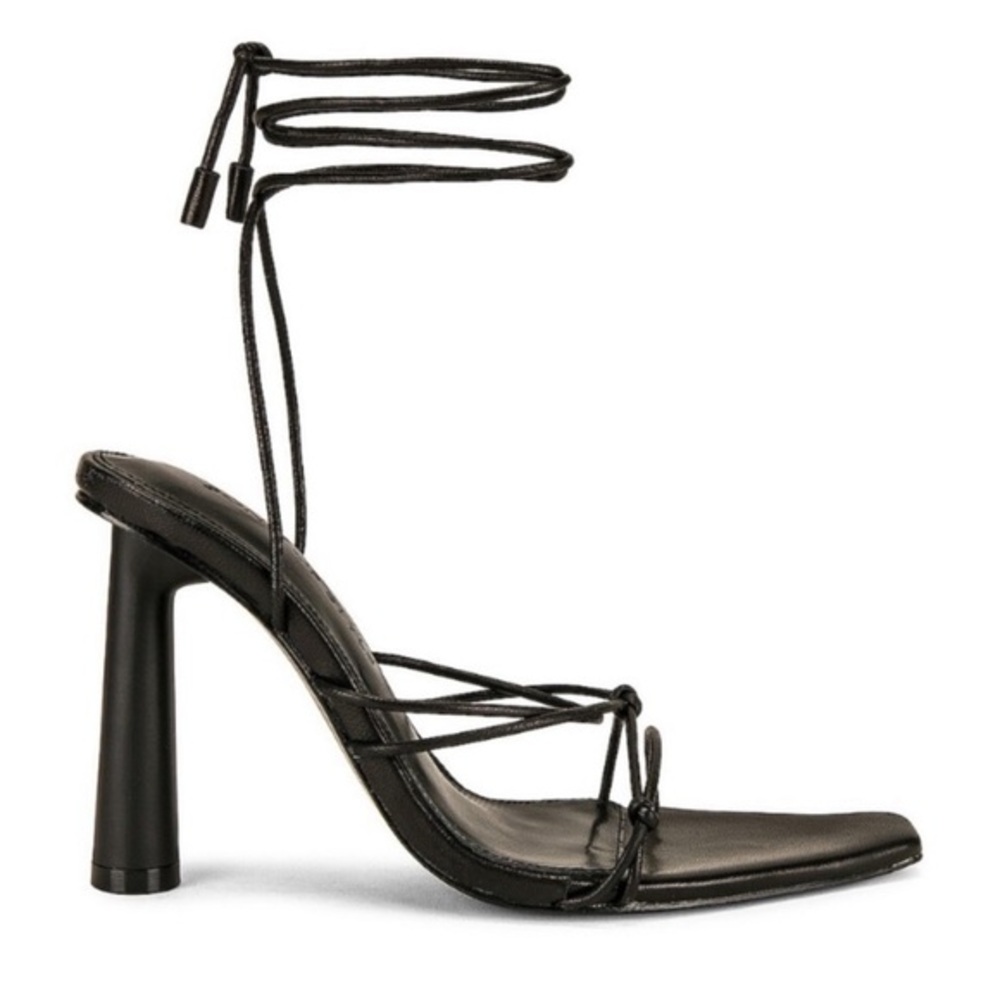 Song of Style Black Strappy Heels